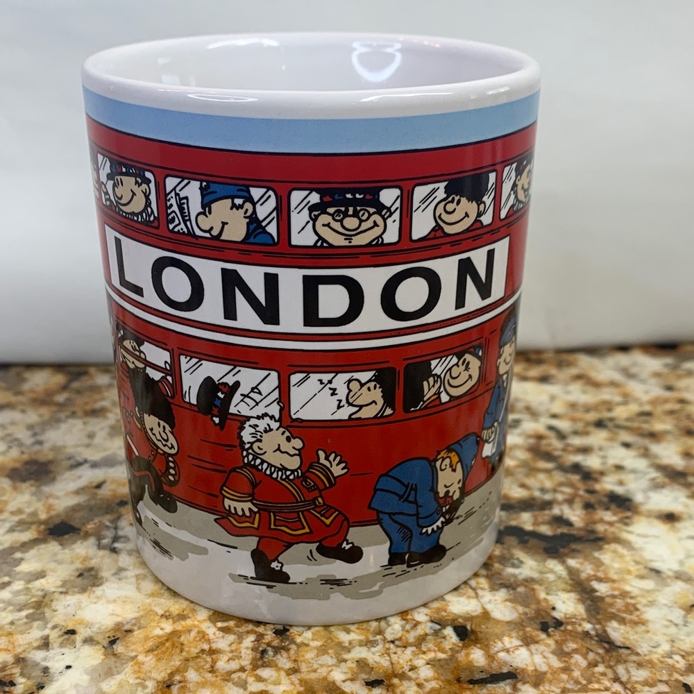 Red London Bus Cartoon Mug